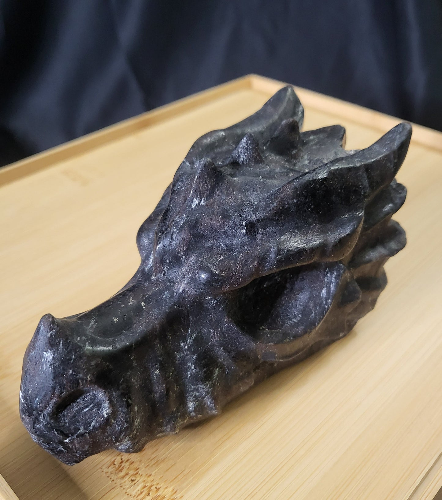Dragon Head - Black Garnet