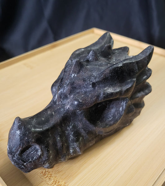 Dragon Head - Black Garnet