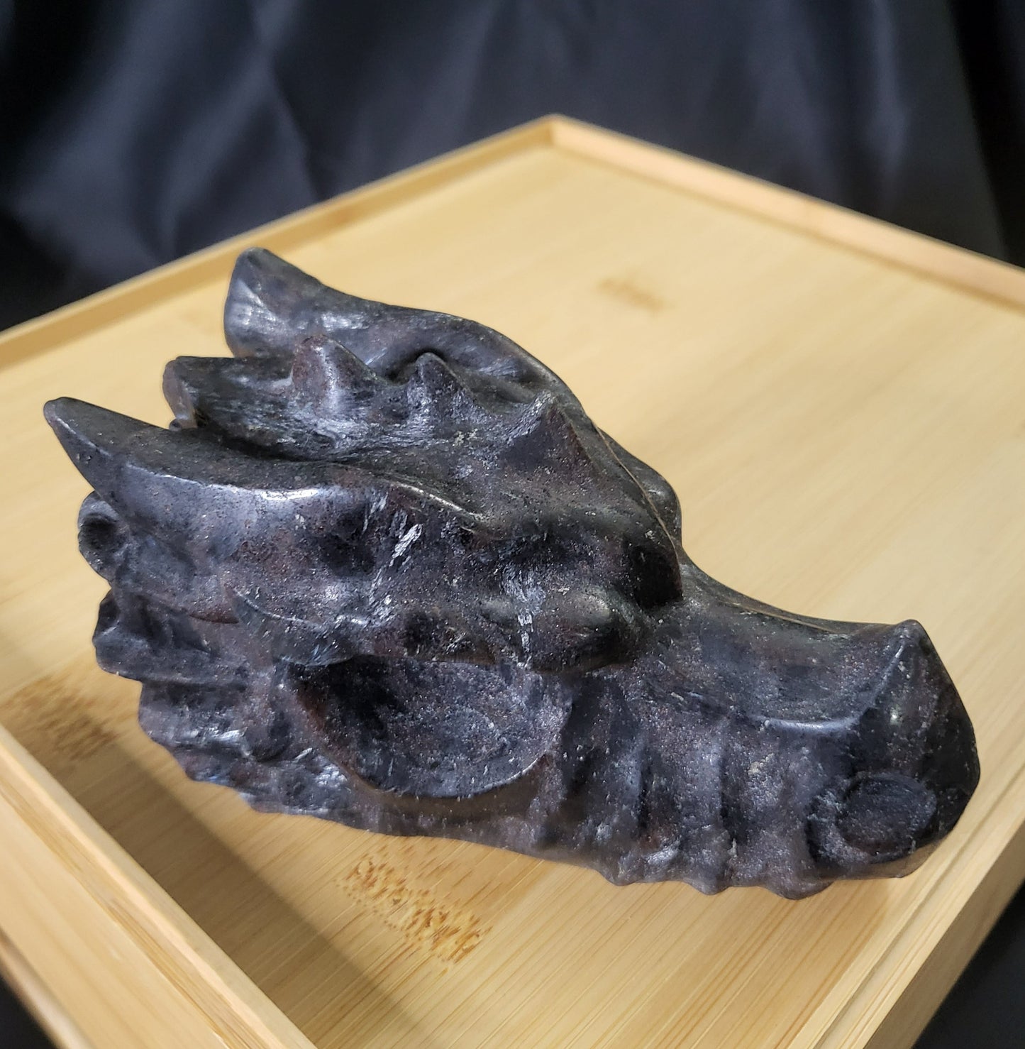 Dragon Head - Black Garnet