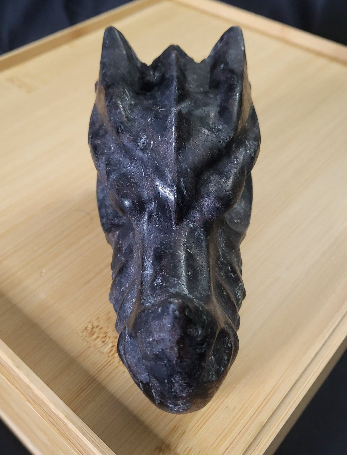 Dragon Head - Black Garnet