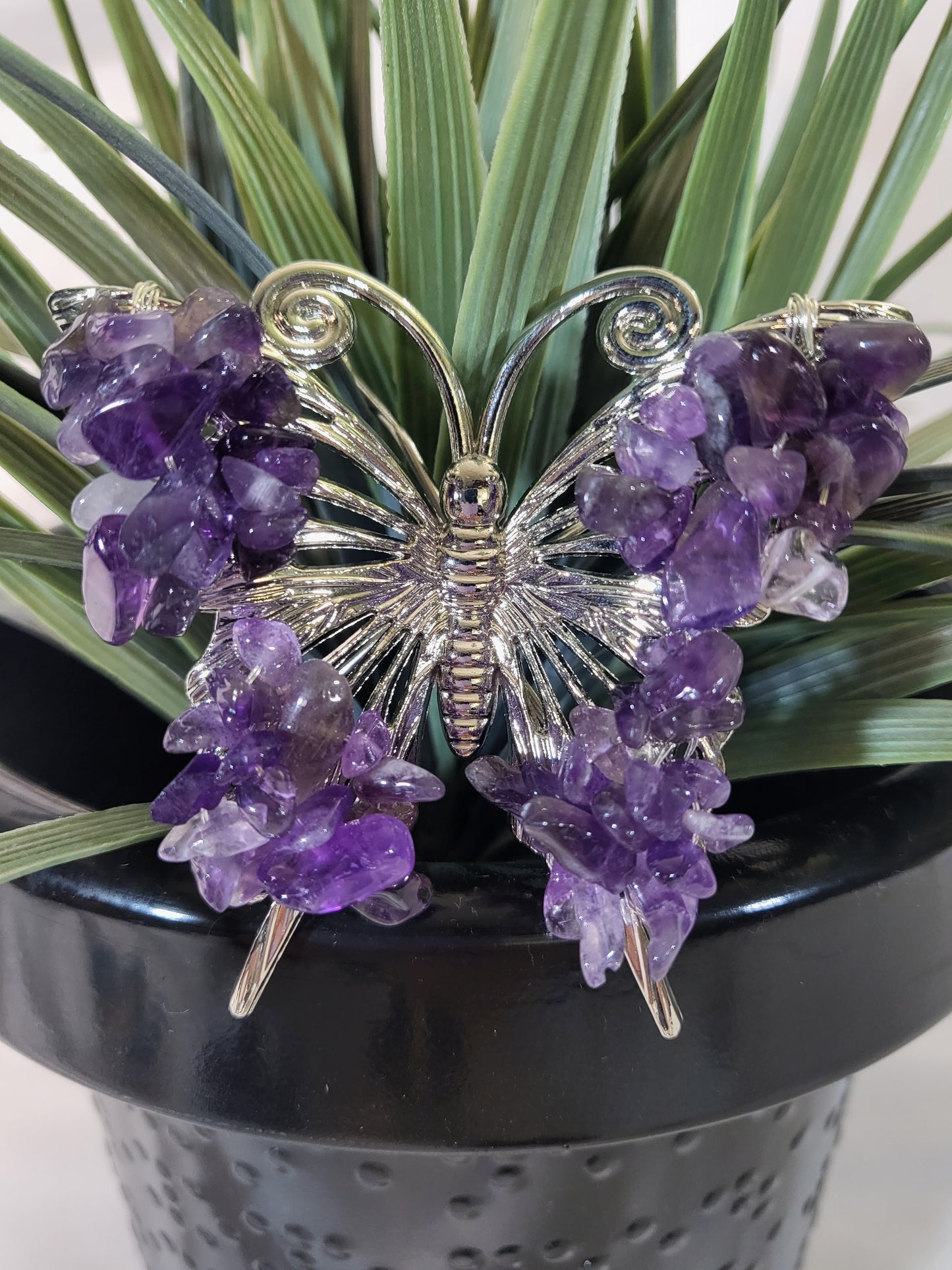 Butterflies with Crystal Chips
