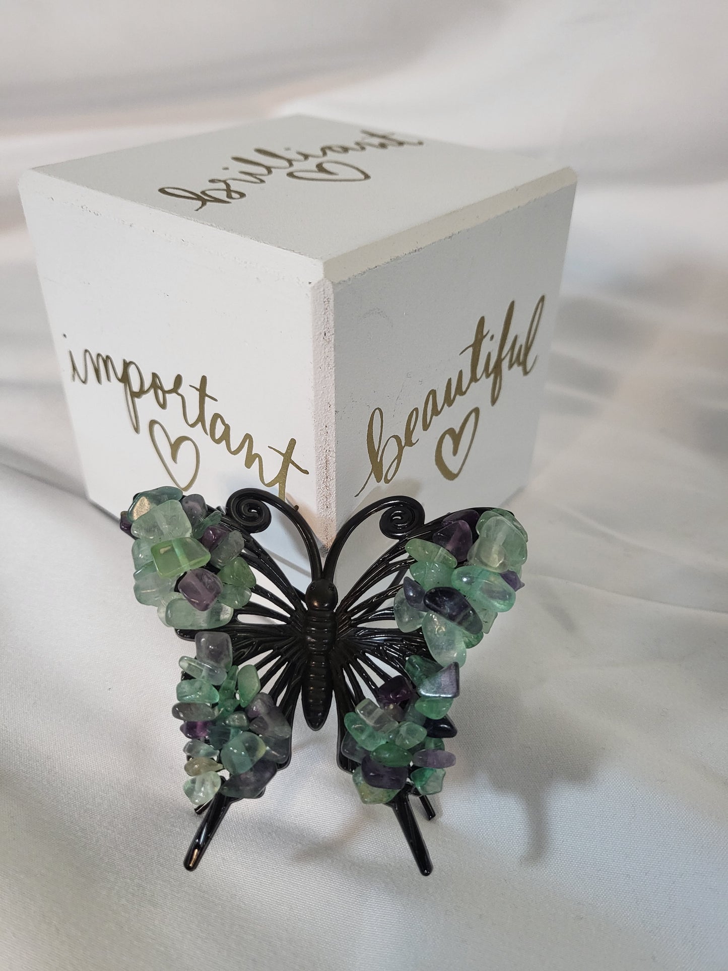 Butterflies with Crystal Chips