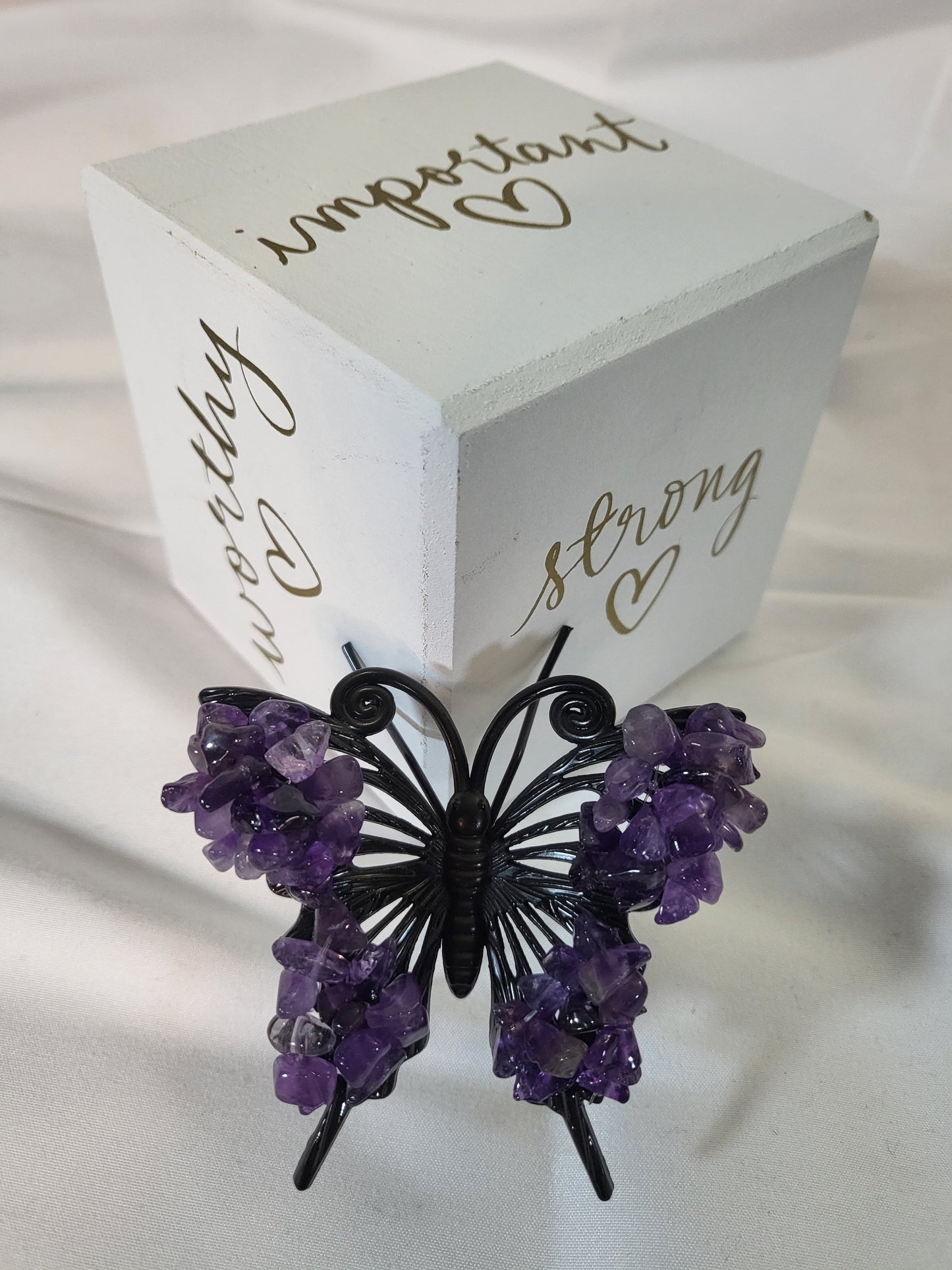 Butterflies with Crystal Chips