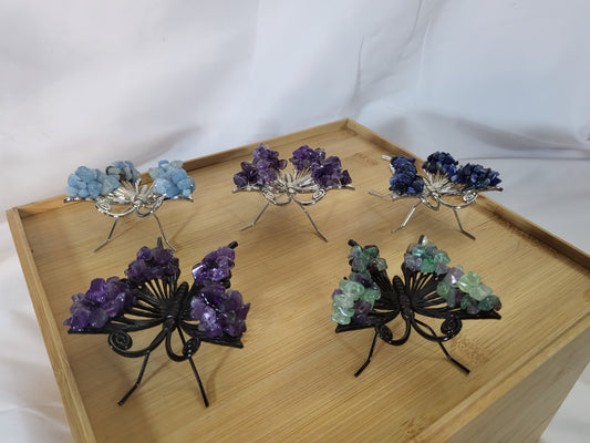 Butterflies with Crystal Chips
