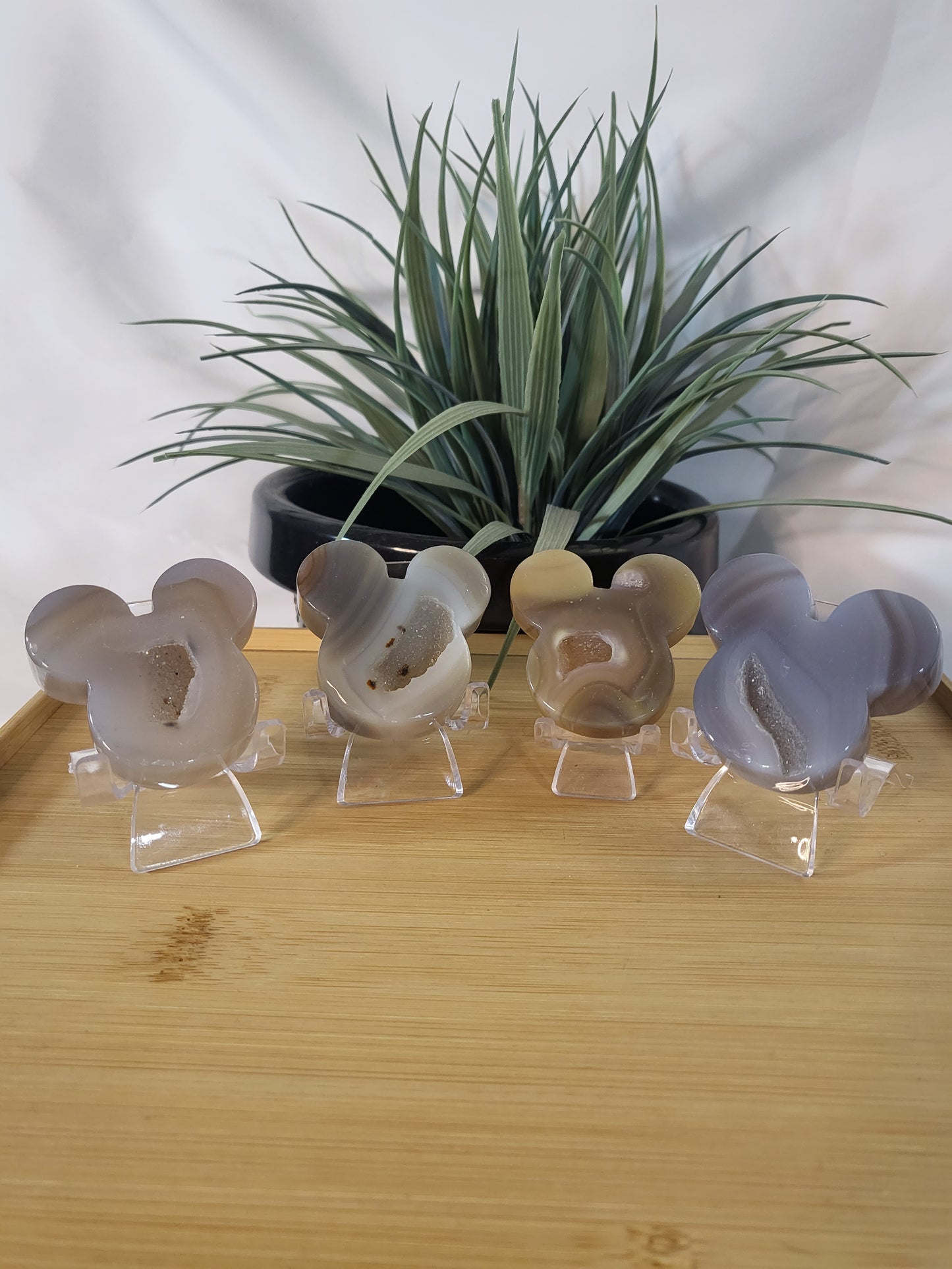 Druzy Agate M!ckey Mouse