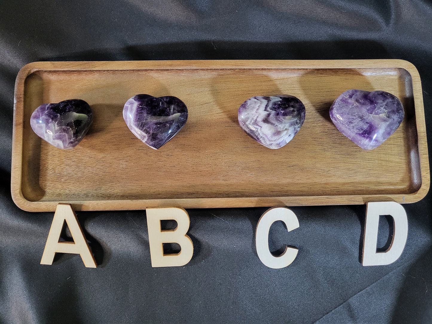 Dream Amethyst Hearts