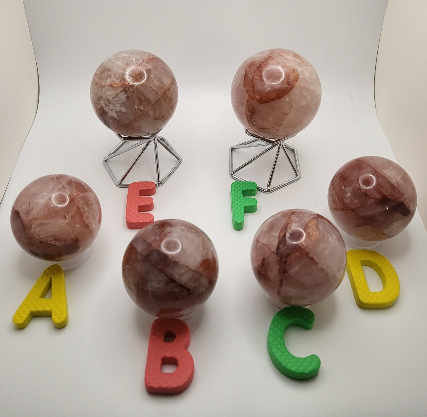 Fire Hematoid Quartz Sphere