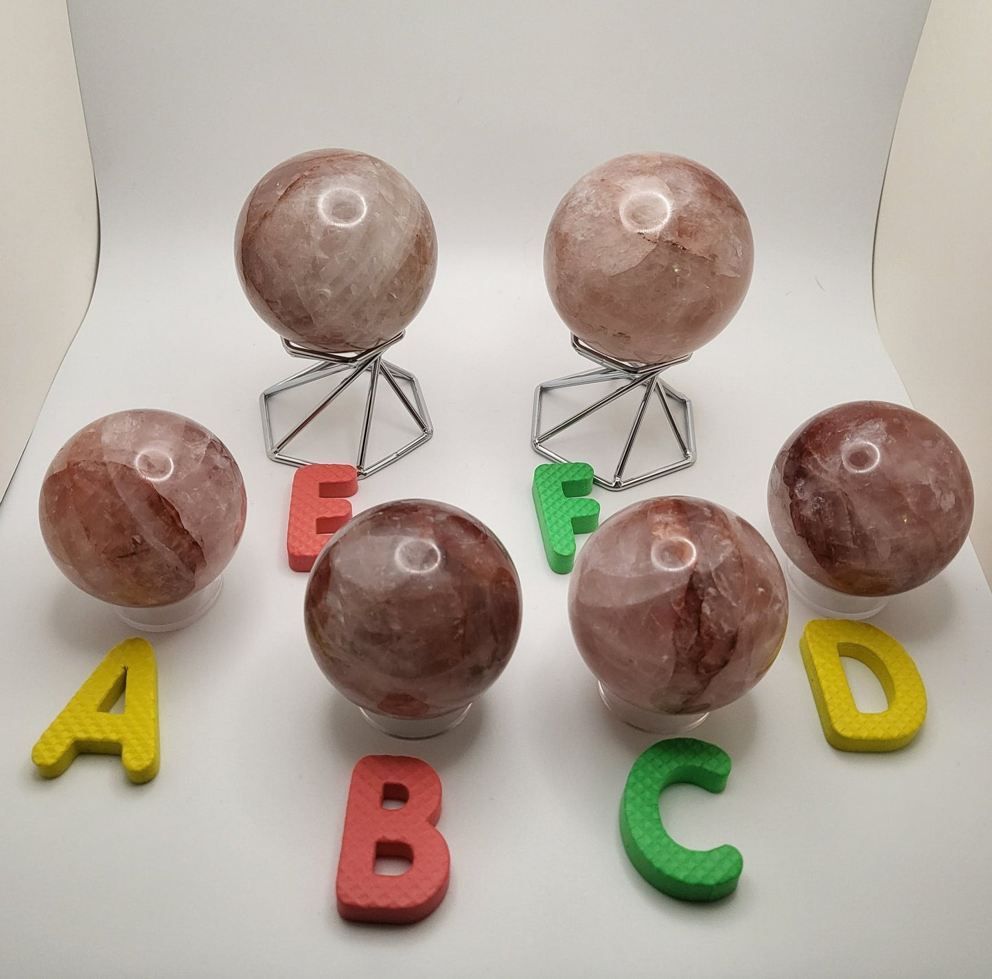 Fire Hematoid Quartz Sphere