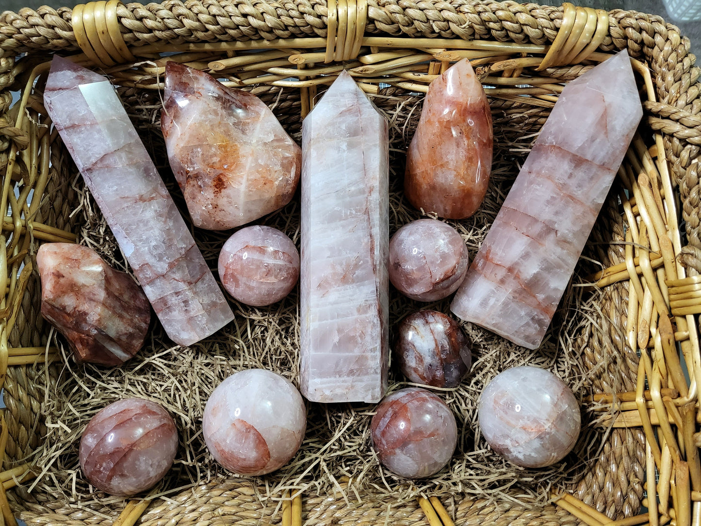 Fire Hematoid Quartz Flames