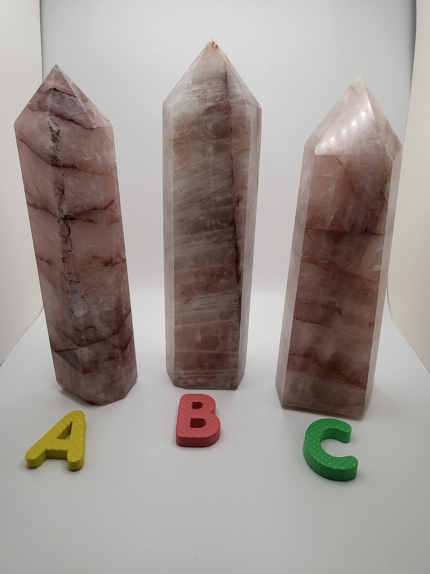 Fire Hematoid Quartz Towers