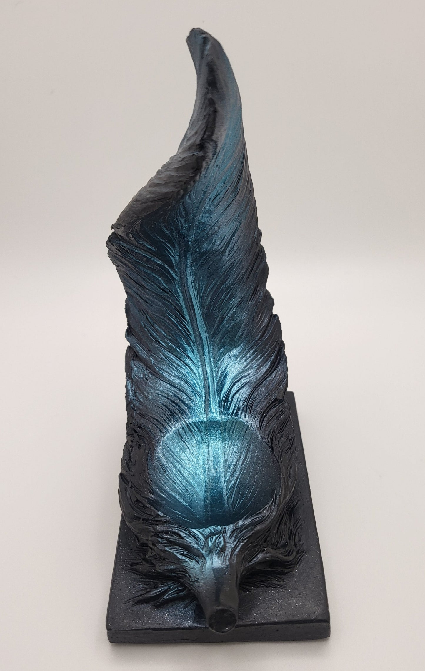 Sphere Holder - Blue Feather Sphere Holder