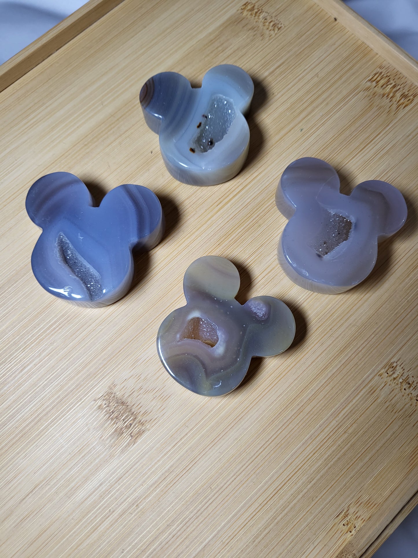 Druzy Agate M!ckey Mouse