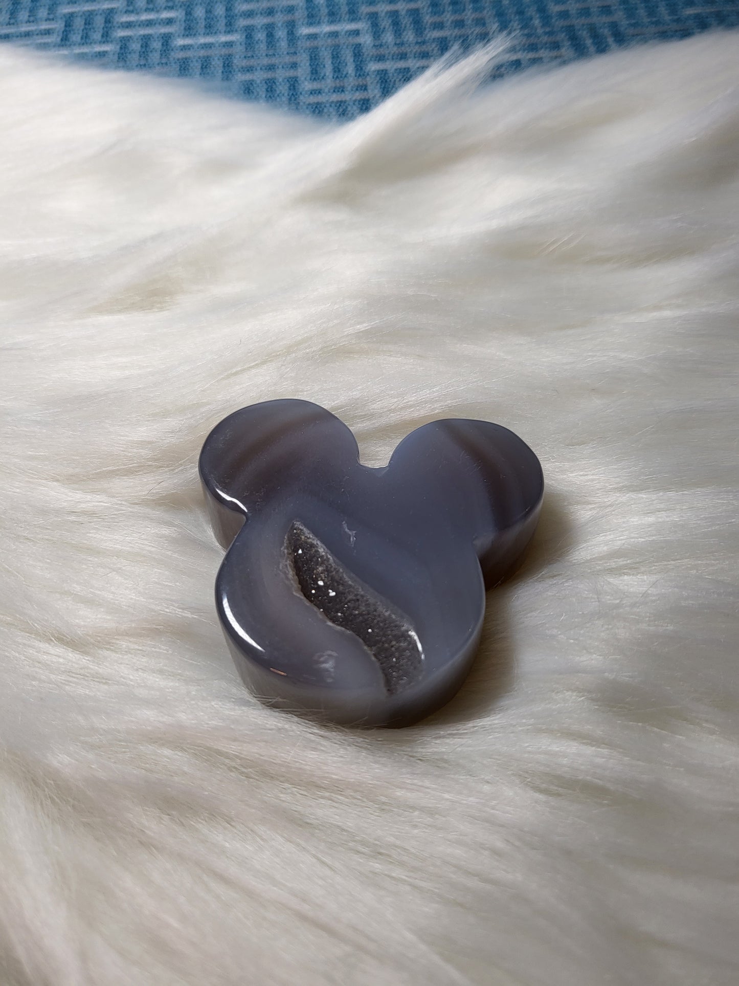 Druzy Agate M!ckey Mouse